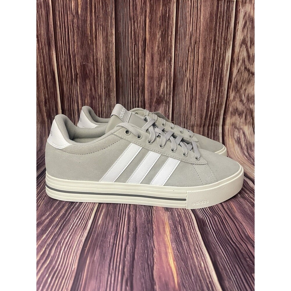 Adidas Daily 4.0 Grey/White Lace-Up Shoe Sneaker IF4504 Mens Size 9.5